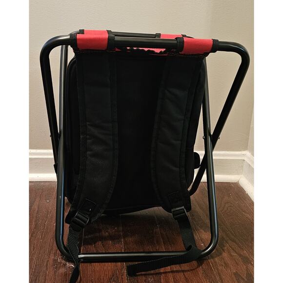 Campout Backpack Insulated Cooler Bag with Folding Seat Fishing Hunting Hiking - Picture 3 of 11
